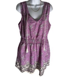 Indulge Bohemian Floral Print Dress Woman’s size Large